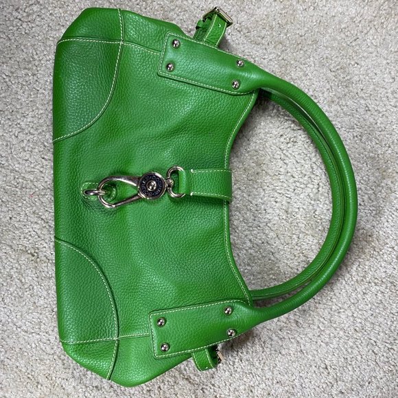 Dooney & Bourke Logo Lock Shoulder Bag Green NWOT - Picture 5 of 16